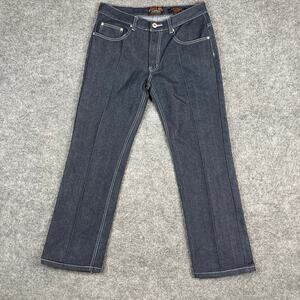 Rock & Roll Cowboy Jeans Mens Size 34x32 Dark Wash‎ Slim Straight Western